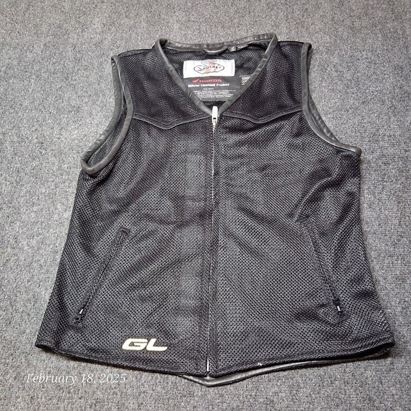 Joe Rocket Honda Goldwing GL Mesh‎ Vest Women Size Medium Black Full ZIp - Picture 1 of 7